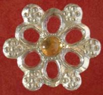 28b-Rose Badge (Citrine)