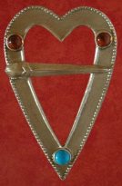 S32a-Annular Heart Brooch