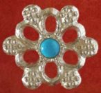 28c-Rose Badge (Turquoise)